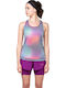 Women's Athletic Blouse Sleeveless Multicolour