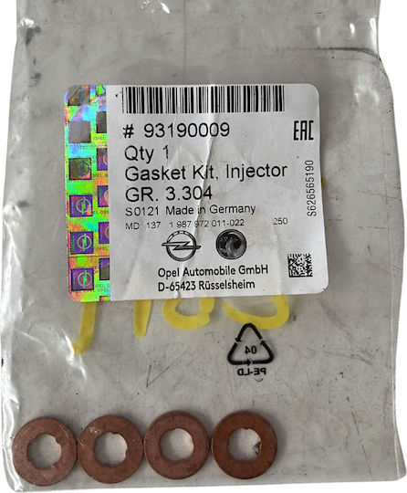 Satz von 4 Stangen Injektor-Kappendichtungen Z13dt Y20dth N