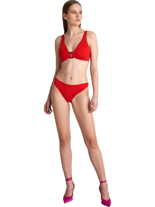 Blu4u Bikini Τριγωνάκι D Cup Κόκκινο