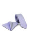 Legend Accessories Men's Tie Set Printed in Lilac Color