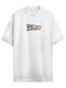 Cotton Division Oversize T-shirt White Back To Future Hoverboard Far Out Mbfto002