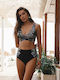 Underwire Bikini Set Bra & Slip Bottom Black