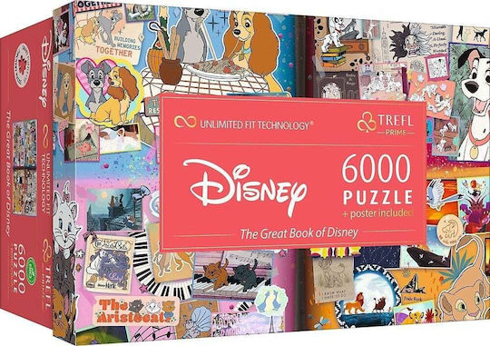 Disney Magical Book Fairytales 6000-piece Puzzle Trefl