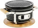 Yakiniku Grătar cu Cărbune Ceramic 33.5x33.5cm în Japoneză De Masă Rotund Mini Grătar Shichirin | Teppanyaki & Hibachi Grill