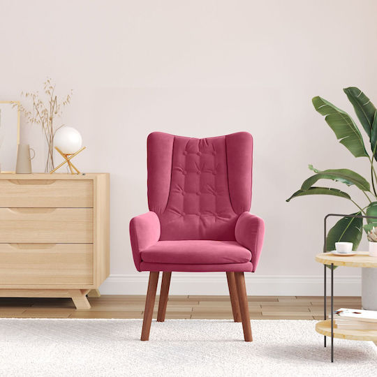 Sessel Samt Red 63x67x94cm