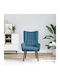 Sessel Samt Blue 63x67x94cm