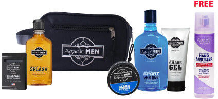 Agadir Men's Bag Deal Hand Sanitize Комплект за грижа за кожата