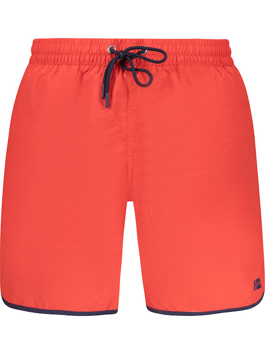 Men's Swimwear Shorts Red with Patterns