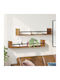 Wall Shelf Stepladder Style Old Wood (2 pcs) 80x16x14 cm