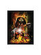 Star Wars Episode Iii Epic Battle Wooden Framed 30x40cm Print Fp14497p