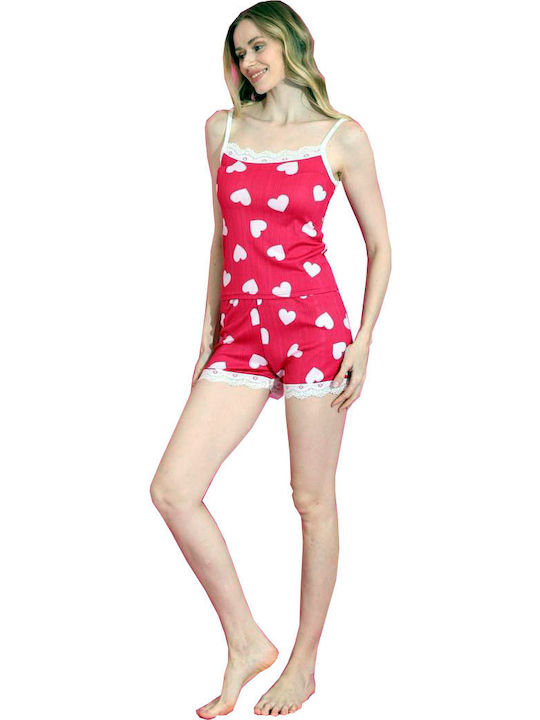 Miss Lale Summer Women's Pyjama Set Fuchsia
