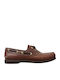 Men's Leather Boat Shoes Brown