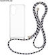 Sonique Armor Clear Silicone Case with Cord for...