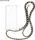 Sonique Armor Clear Silicone Case with Strap fo...