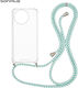 Sonique Armor Clear Silicone Case with Lanyard ...