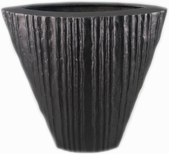Galifas Διακοσμητικό Βάζο Μεταλλικό Μαύρο Φ33xΥ36cm
