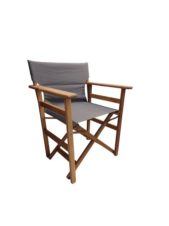 Director Chair Wooden Shorea Red Shorea Gray 62x55x83cm