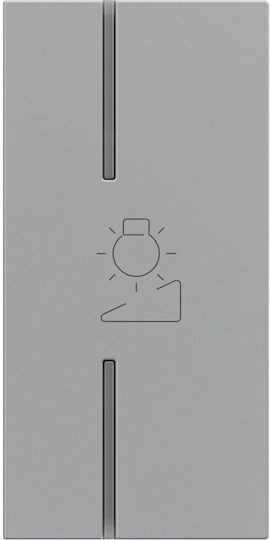 Seano Scs Right Dimmer Plate 1 Module Aluminium