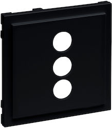 Seano 3RCA Plate Black