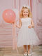 Bambolino Vintage Soul White Baptism Dress Made of Tulle