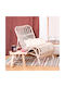 Living Room Wooden Woody Natural Stools 34x23x31cm