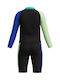 Speedo Colour Block Детски Бански Комплект Черен