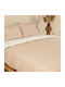 White Fabric Sheet Sets King Size 260x270cm. Sierra Pink 4pcs