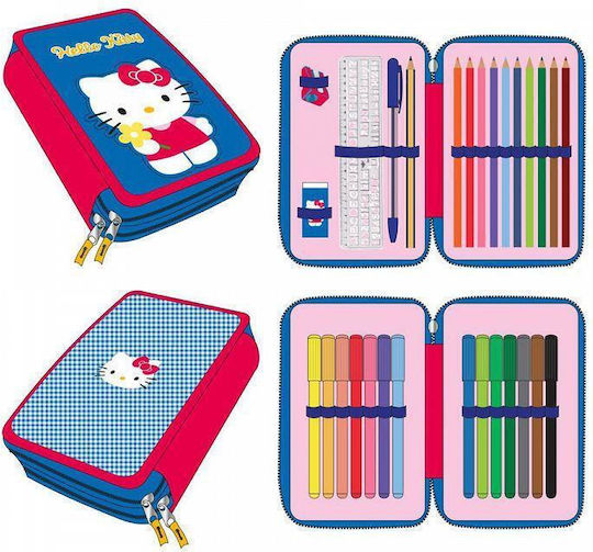 Cerda Hello Kitty Κασετίνα Γεμάτη Μπλε