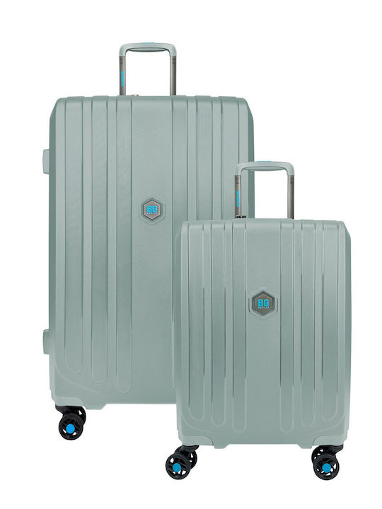 Bg Berlin Expandable Travel Suitcases Hard Mint with 4 Wheels BG003/12MIN/2PSN