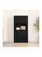 Шкаф Офис Black Oak 80x33x150см