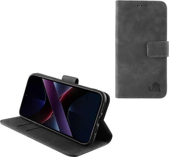 Lime Book Piele artificială / Silicon Gri (Poco X7 Pro)