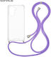 Sonique Armor Clear Silicone Case with Cord for...