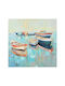Inart Boatty Εξάπτυχος Πίνακας σε Καμβά 100x100cm