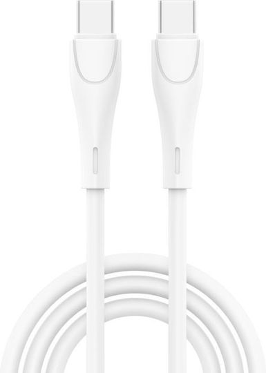 iNOS USB 2.0 Cable USB-C male - USB-C 60W Λευκό 1m