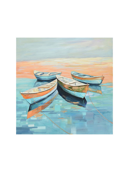 Pakketo Boatty Painting on Canvas 100x100cm