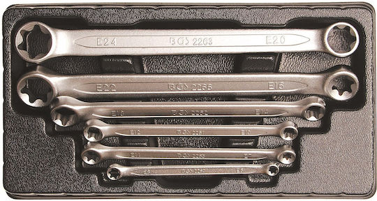 BGS Technic Set 6 Double Polygon Wrench Straight