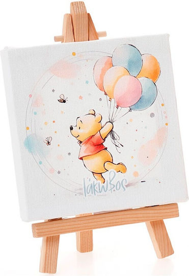 Taufgeschenk Leinwand Staffelei – Winnie Puuh Ballons Ct-39 15x10cm 24 Stück Bellissimo Bls-25-ct-39