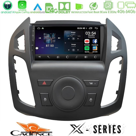 Cadence Car Audio System for Ford Transit Connect / Transit / Tourneo Connect 2022-2023 (Bluetooth/USB/WiFi/GPS/Apple-Carplay/Android-Auto) with Touch Screen 9"