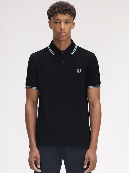 Fred Perry Polo Kurzarmbluse Blau