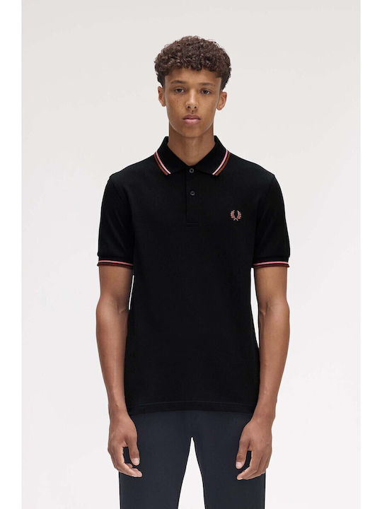 Fred Perry Polo Kurzarmbluse Schwarz