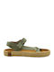 Women's Flat Sandals Anatomic Flatforms in Khaki Color