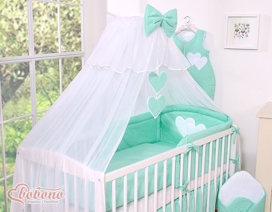 Bobono Mosquito Net Crib Tulle White 470x160cm