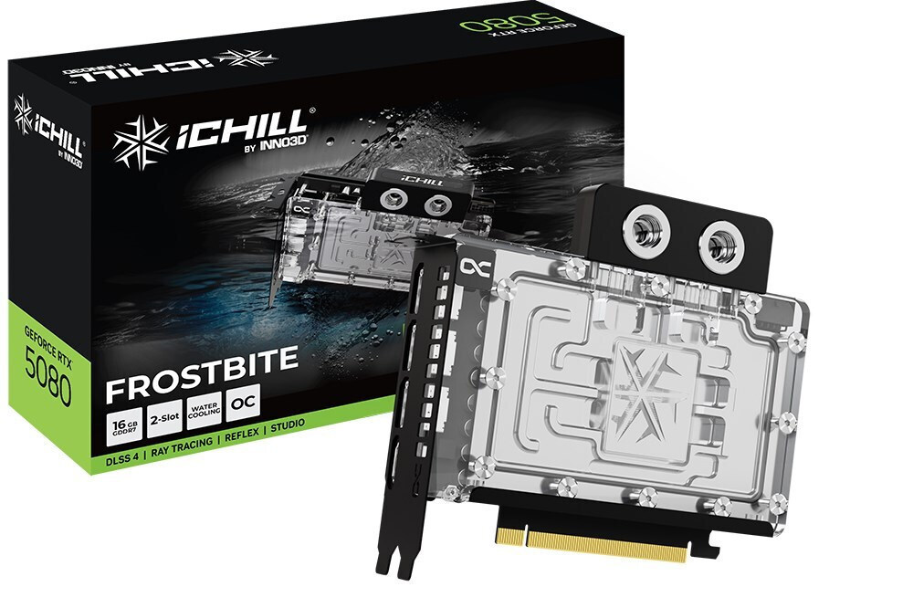 Inno 3D GeForce RTX 5080 16GB GDDR7 iChill Frostbite Κάρτα Γραφικών