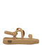 Γυναικεία Σανδάλια Flatforms Μπεζ