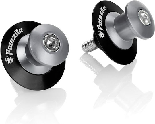 Paraxite Stand Support Bobbins for Motorcycle M6x1 Silver Color Paraxite 2 Pieces L.psa001s