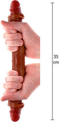 Doppeldildo Braun 35cm