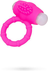 Inel Erectil Vibrant A-toys Penis Vibroring Silicon Roz O2.5 Cm