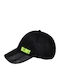 Sports Cap Jockey Black 100% Acrylic Inner Pocket 58cm