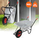 ECD Germany Transport Trolley for Weight Load up to 250kg Silver