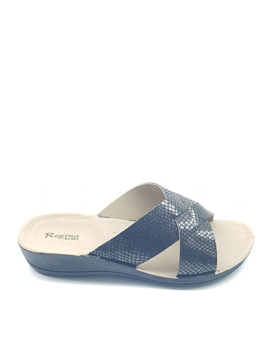 Platforme dama estivale anatomice în stil slip on negre